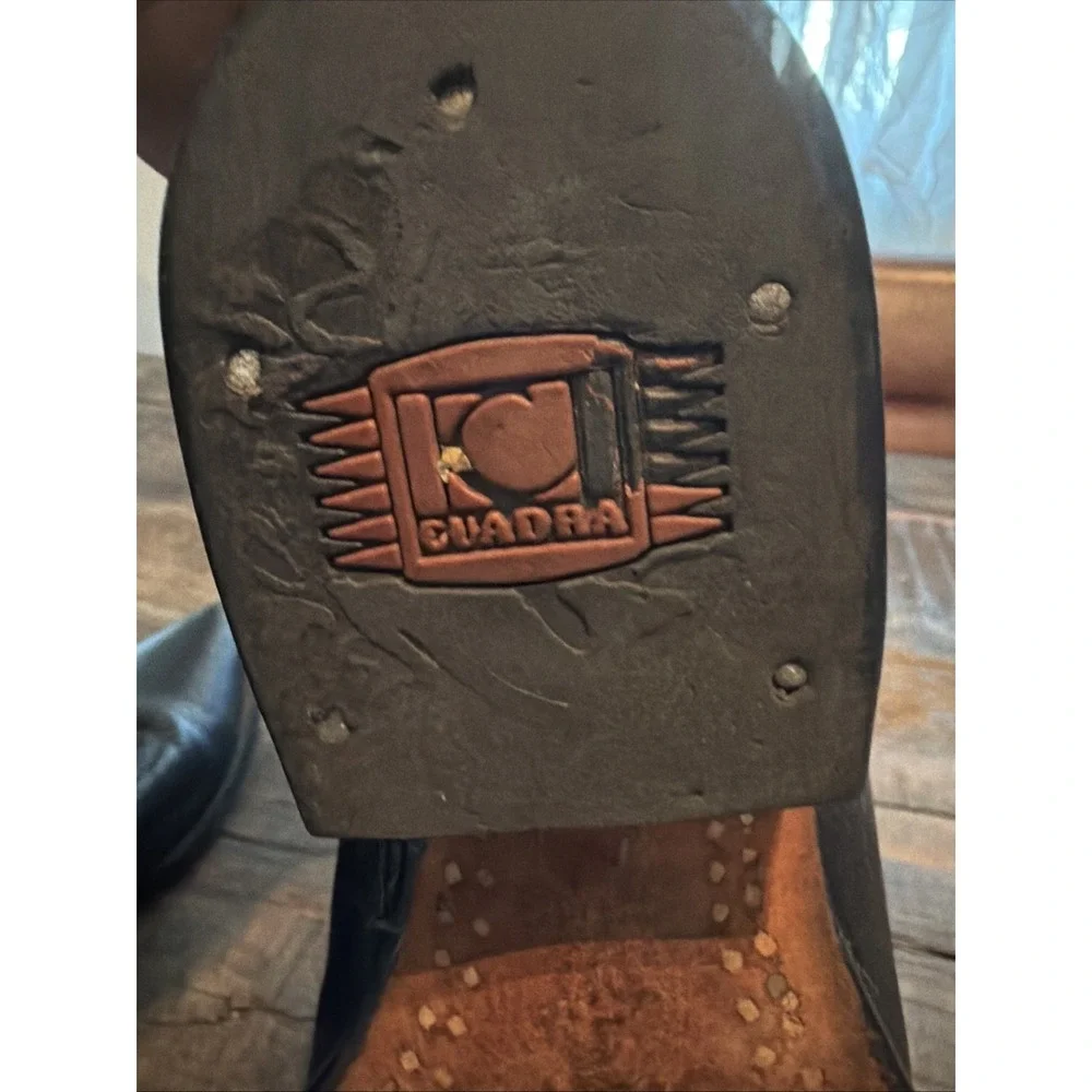 Quadra Deer  UpperLeather Boots -Size 6.5 US-Black!